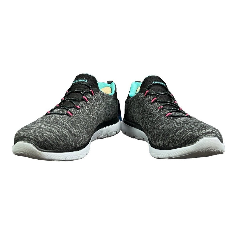 Skechers Memory Foam Summits Quick Getaway Black … - image 7